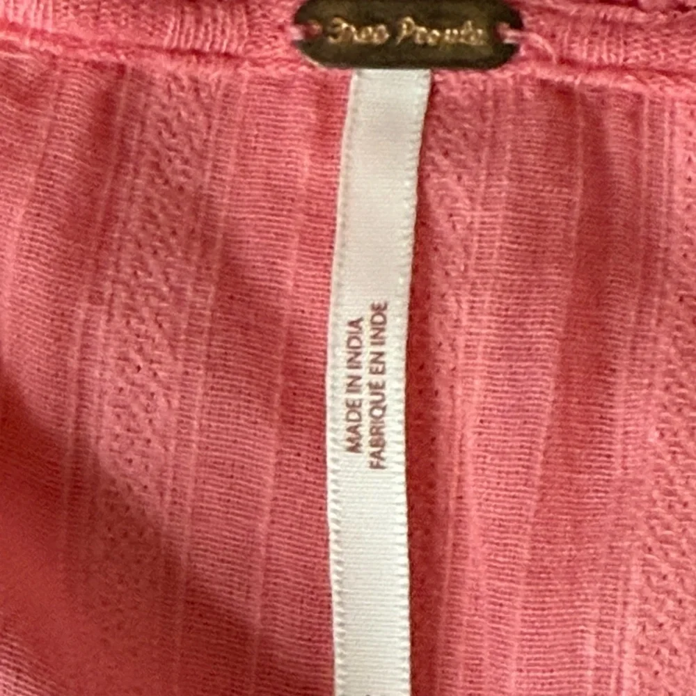 Free People Sarafina Pink Embroidered Women's Top. Size M NWT
